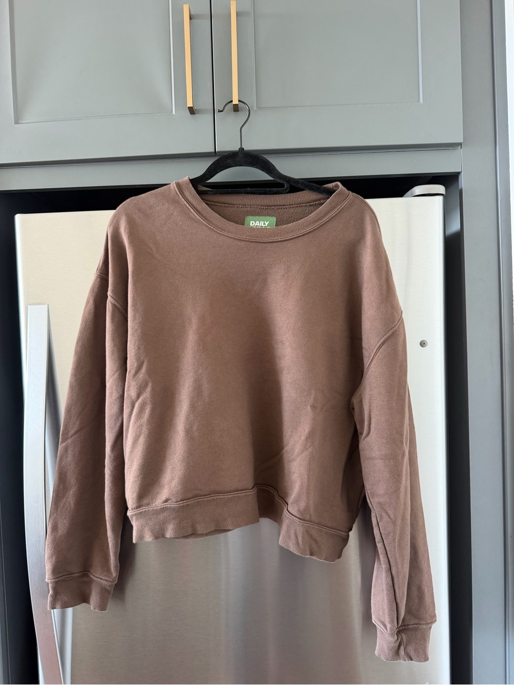 Daily Drills Brown Crewneck Sweatshirt